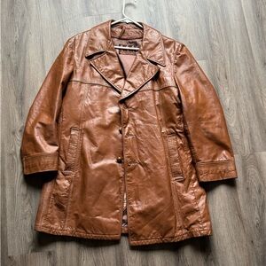 Vintage 70s Robert Lewis chestnut Lambskin Coat